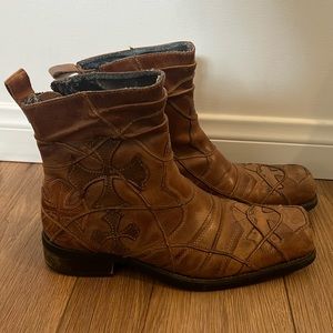 MARK NASON Lounge Lyrics Leather Boots - Size 8
